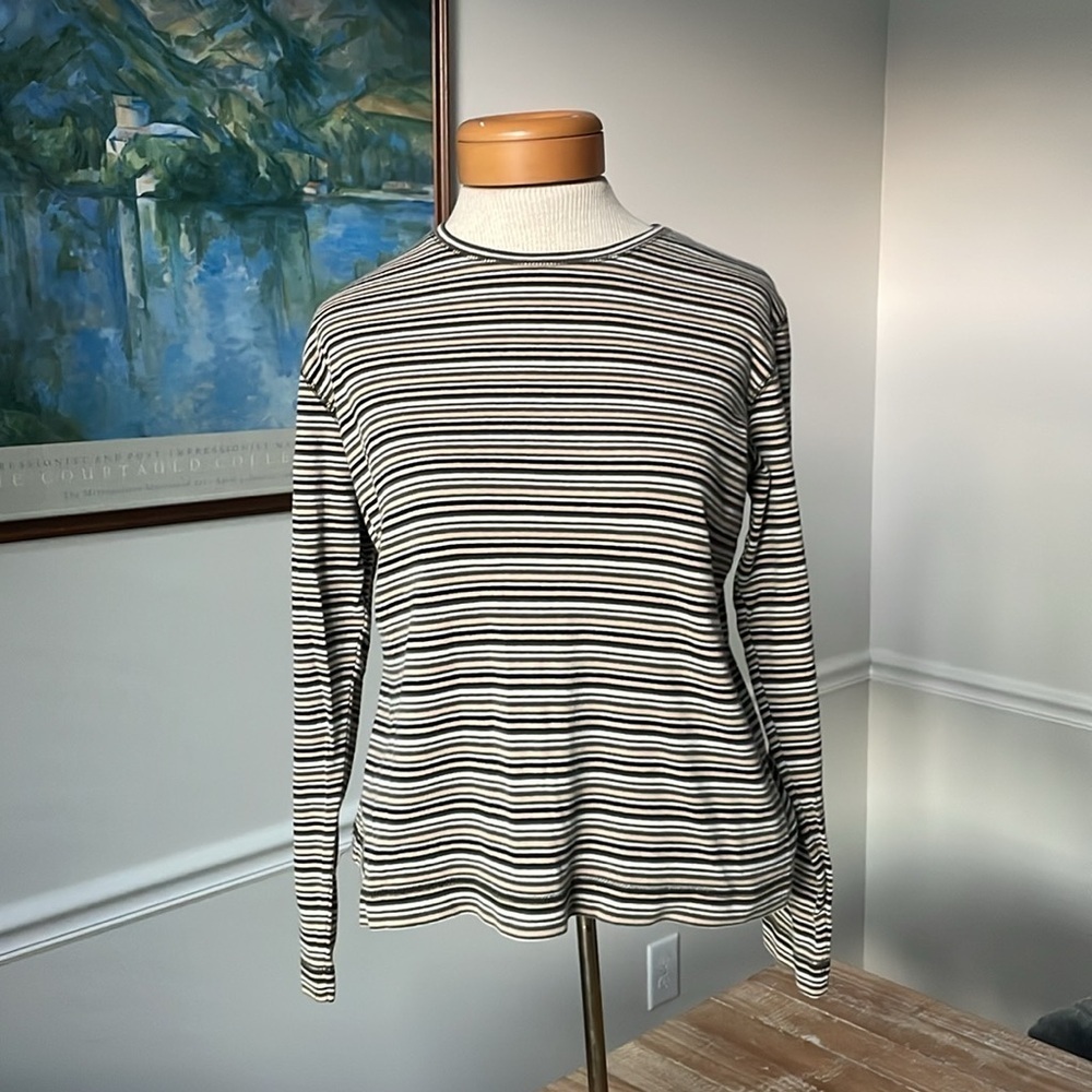 Marsh Landing Striped Cotton Top​​​​
